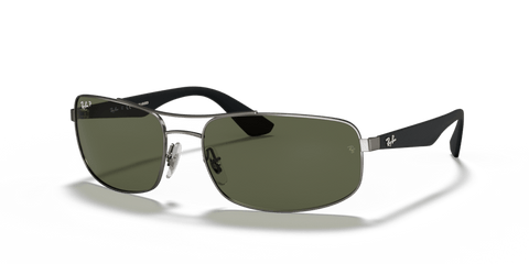 0RB3527 - Ray - Ban - Frame: Grey - (Gunmetal 029/9A) - Lens: G - 15 Green Polarized - 61 MM - Ardor Eyewear