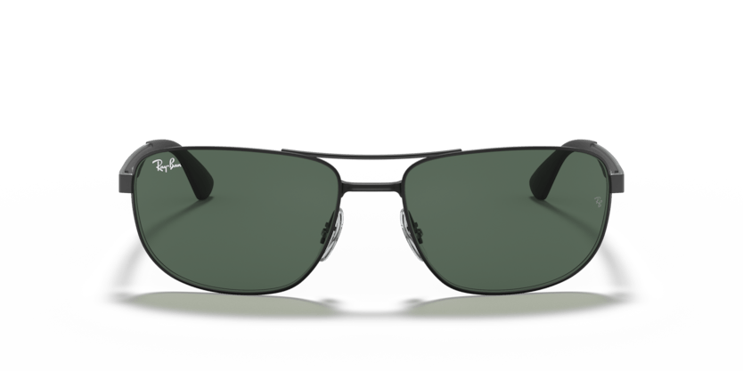 0RB3528 - Ray - Ban - Frame: Black - (Black 006/71) - Lens: Green - 61 MM - Ardor Eyewear