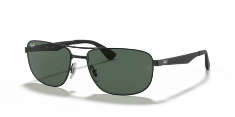 0RB3528 - Ray - Ban - Frame: Black - (Black 006/71) - Lens: Green - 61 MM - Ardor Eyewear