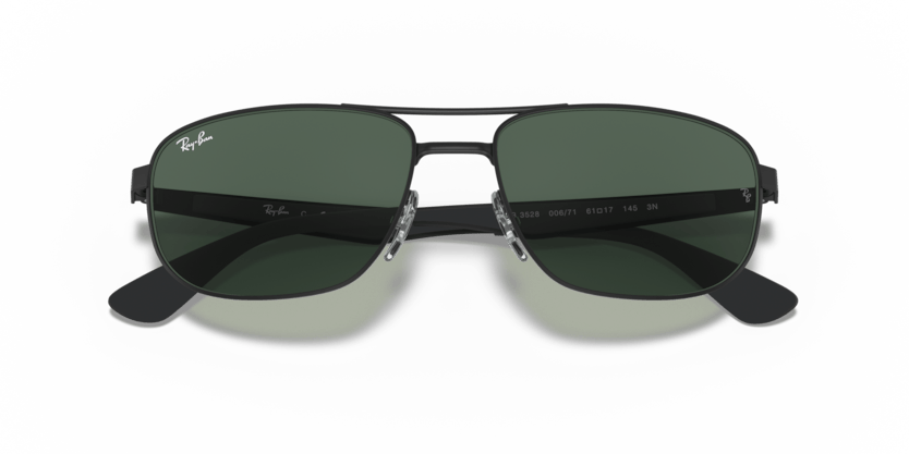 0RB3528 - Ray - Ban - Frame: Black - (Black 006/71) - Lens: Green - 61 MM - Ardor Eyewear