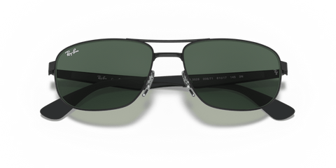 0RB3528 - Ray - Ban - Frame: Black - (Black 006/71) - Lens: Green - 61 MM - Ardor Eyewear