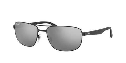 0RB3528 - Ray - Ban - Frame: Black - (Black 006/82) - Lens: Silver Polarized - 61 MM - Ardor Eyewear