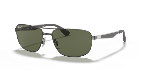 0RB3528 - Ray - Ban - Frame: Grey - (Gunmetal 029/9A) - Lens: G - 15 Green Polarized - 61 MM - Ardor Eyewear