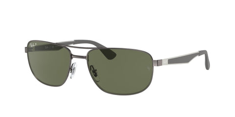 0RB3528 - Ray - Ban - Frame: Grey - (Gunmetal 029/9A) - Lens: G - 15 Green Polarized - 61 MM - Ardor Eyewear