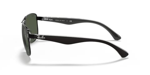 0RB3533 - Ray - Ban - Frame: Black - (Black 002/71) - Lens: Green - 57 MM - Ardor Eyewear