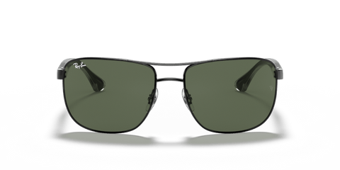 0RB3533 - Ray - Ban - Frame: Black - (Black 002/71) - Lens: Green - 57 MM - Ardor Eyewear