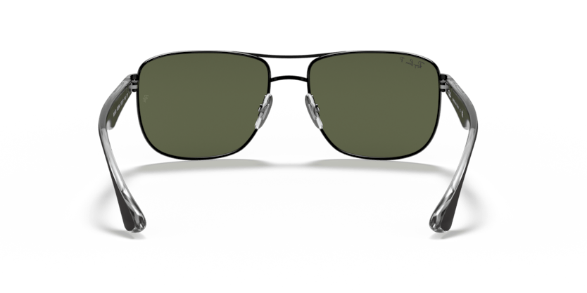 0RB3533 - Ray - Ban - Frame: Black - (Black 002/9A) - Lens: G - 15 Green Polarized - 57 MM - Ardor Eyewear