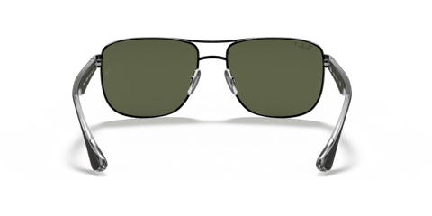 0RB3533 - Ray - Ban - Frame: Black - (Black 002/9A) - Lens: G - 15 Green Polarized - 57 MM - Ardor Eyewear