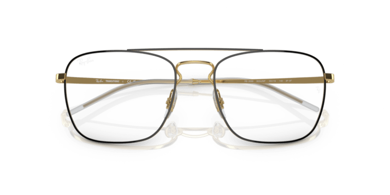 Black On Gold - 0RB3588 8056597794824 Ray-Ban Sunglasses Man Square