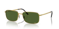 0RB3717 - Ray - Ban - (Gold) Dark Green Polarized - 57 - 18 - 145 MM - Ardor Eyewear 8056597835732