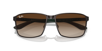 Brown On Gunmetal - 0RB3721 8056597936644