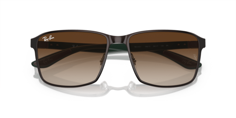 Brown On Gunmetal - 0RB3721 8056597936644