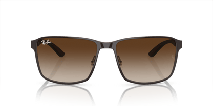 Brown On Gunmetal - 0RB3721 8056597936644