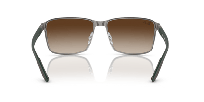 Brown On Gunmetal - 0RB3721 8056597936644