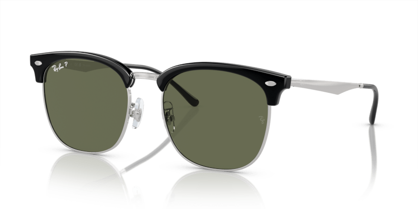 0RB4418D - Ray - Ban - (Black On Silver) Dark Green Polarized - 56 - 19 - 145 MM - Ardor Eyewear 8056597943581