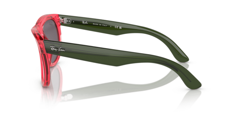 Transparent Red - 0RBR0502S 8056597918923 Ray-Ban Sunglasses Unisex Square