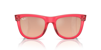 Transparent Red - 0RBR0502S 8056597918923 Ray-Ban Sunglasses Unisex Square