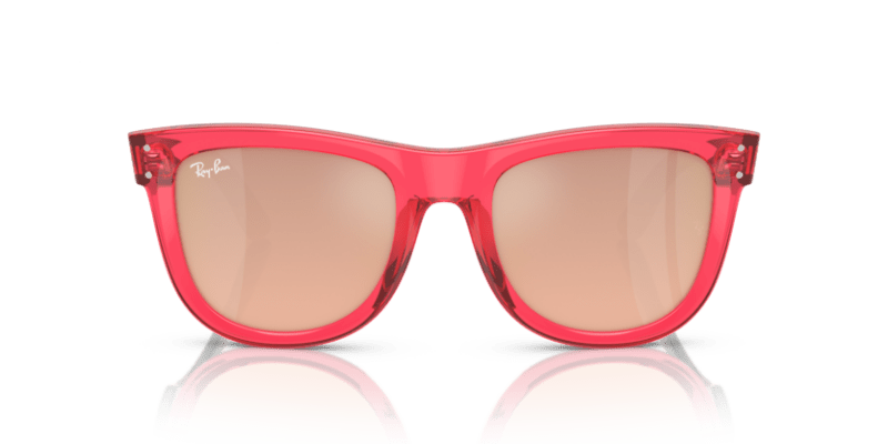 Transparent Red - 0RBR0502S 8056597918923 Ray-Ban Sunglasses Unisex Square