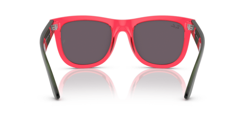 Transparent Red - 0RBR0502S 8056597918923 Ray-Ban Sunglasses Unisex Square
