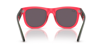 Transparent Red - 0RBR0502S 8056597918923 Ray-Ban Sunglasses Unisex Square