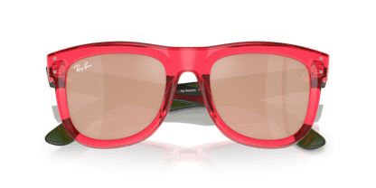 Transparent Red - 0RBR0502S 8056597918923 Ray-Ban Sunglasses Unisex Square