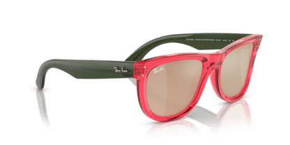 Transparent Red - 0RBR0502S 8056597918923 Ray-Ban Sunglasses Unisex Square
