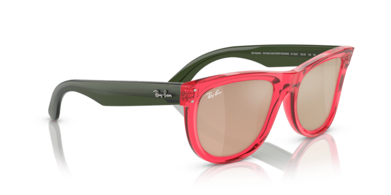 Transparent Red - 0RBR0502S 8056597918923 Ray-Ban Sunglasses Unisex Square