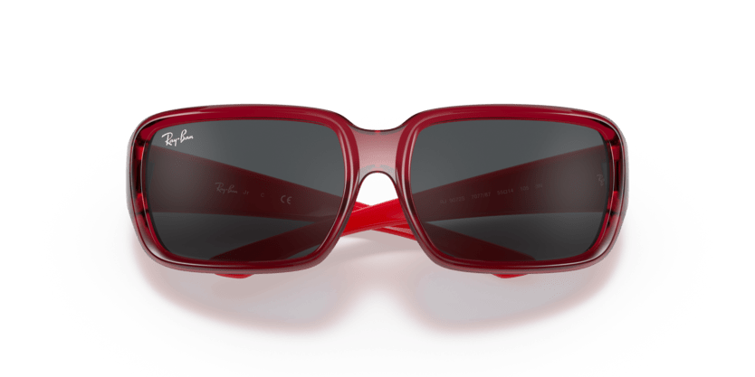 0RJ9072S - Ray - Ban Junior - (Transparent Red) Dark Grey - 51 - 14 - 105 MM - Ardor Eyewear 8056597434492