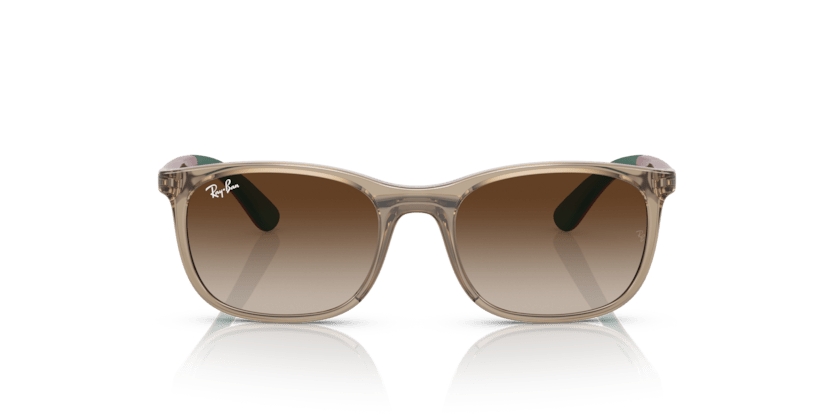 0RJ9076S - Ray - Ban Junior - (Brown On Green) Brown - 49 - 17 - 130 MM - Ardor Eyewear 8056597734998