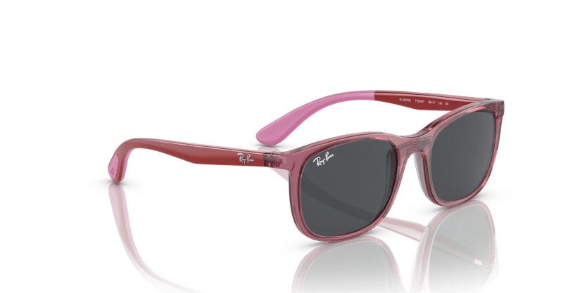 0RJ9076S - Ray - Ban Junior - (Transparent Pink) Dark Grey - 49 - 17 - 130 MM - Ardor Eyewear 8056597735018