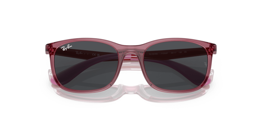 0RJ9076S - Ray - Ban Junior - (Transparent Pink) Dark Grey - 49 - 17 - 130 MM - Ardor Eyewear 8056597735018