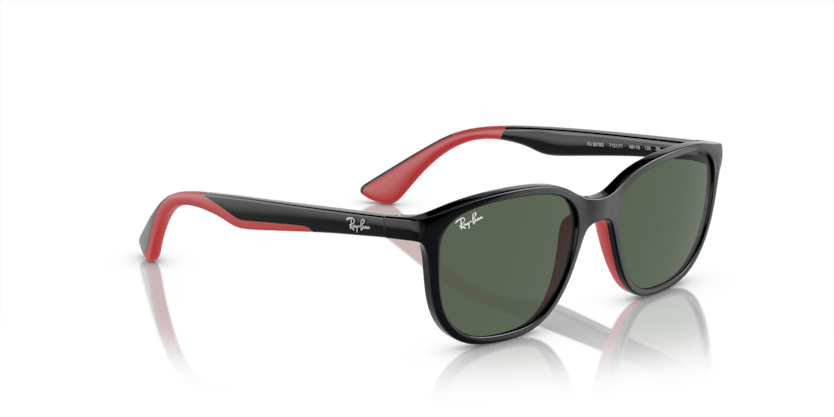 0RJ9078S - Ray - Ban Junior - (Black On Red) Dark Green - 48 - 16 - 135 MM - Ardor Eyewear 8056597942256