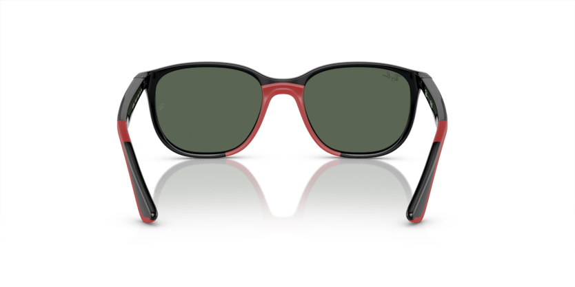 0RJ9078S - Ray - Ban Junior - (Black On Red) Dark Green - 48 - 16 - 135 MM - Ardor Eyewear 8056597942256