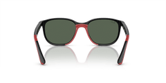 0RJ9078S - Ray - Ban Junior - (Black On Red) Dark Green - 48 - 16 - 135 MM - Ardor Eyewear 8056597942256