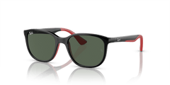 0RJ9078S - Ray - Ban Junior - (Black On Red) Dark Green - 48 - 16 - 135 MM - Ardor Eyewear 8056597942256