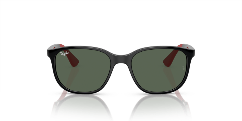 0RJ9078S - Ray - Ban Junior - (Black On Red) Dark Green - 48 - 16 - 135 MM - Ardor Eyewear 8056597942256