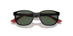 0RJ9078S - Ray - Ban Junior - (Black On Red) Dark Green - 48 - 16 - 135 MM - Ardor Eyewear 8056597942256