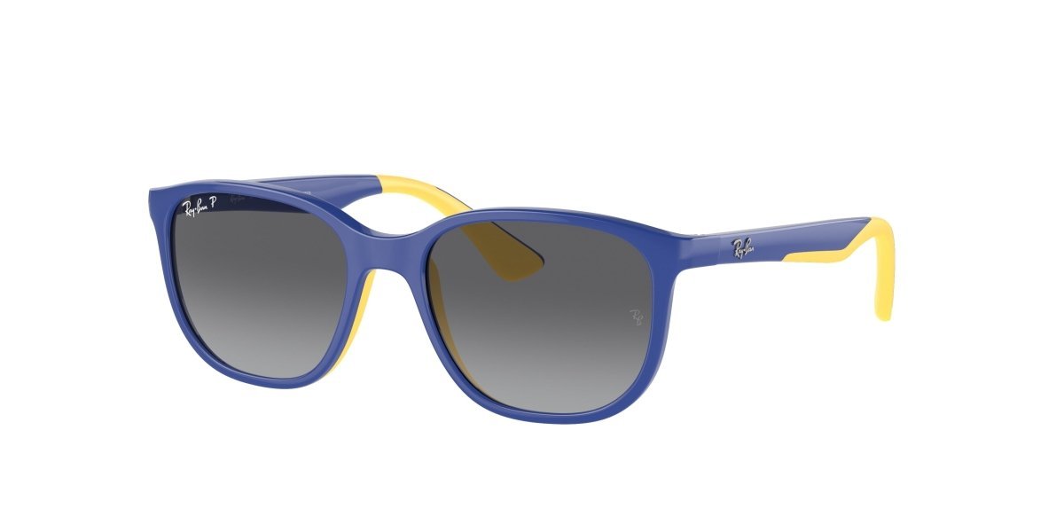 0RJ9078S - Ray - Ban Junior - (Light Blue On Yellow) Grey Polarized - 48 - 16 - 135 MM - Ardor Eyewear 8056597942263