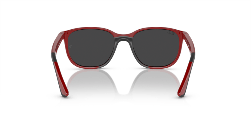 0RJ9078S - Ray - Ban Junior - (Red On Black) Silver/Grey - 48 - 16 - 135 MM - Ardor Eyewear 8056597942287