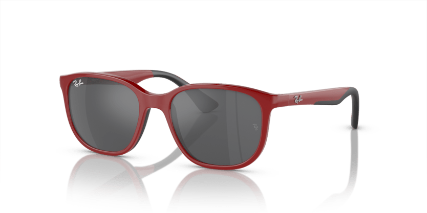 0RJ9078S - Ray - Ban Junior - (Red On Black) Silver/Grey - 48 - 16 - 135 MM - Ardor Eyewear 8056597942287