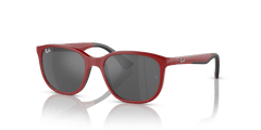 0RJ9078S - Ray - Ban Junior - (Red On Black) Silver/Grey - 48 - 16 - 135 MM - Ardor Eyewear 8056597942287