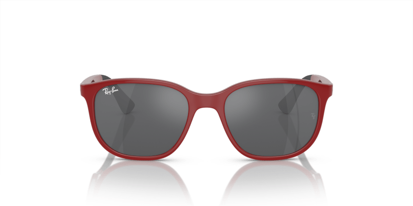 0RJ9078S - Ray - Ban Junior - (Red On Black) Silver/Grey - 48 - 16 - 135 MM - Ardor Eyewear 8056597942287