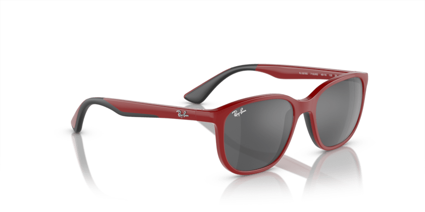 0RJ9078S - Ray - Ban Junior - (Red On Black) Silver/Grey - 48 - 16 - 135 MM - Ardor Eyewear 8056597942287