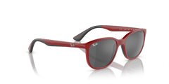 0RJ9078S - Ray - Ban Junior - (Red On Black) Silver/Grey - 48 - 16 - 135 MM - Ardor Eyewear 8056597942287