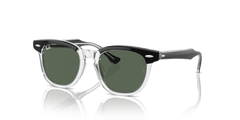 0RJ9098S - Ray - Ban Junior - (Black On Transparent) Dark Green - 45 - 18 - 130 MM - Ardor Eyewear 8056262047156