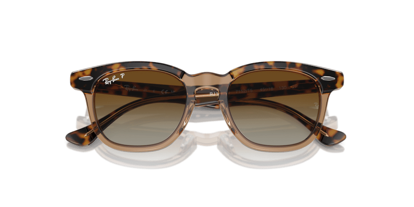 0RJ9098S - Ray - Ban Junior - (Havana On Transparent) Brown Polarized - 45 - 18 - 130 MM - Ardor Eyewear 8056262047125