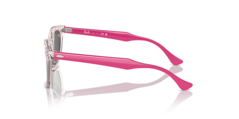 0RJ9098S - Ray - Ban Junior - (Transparent Pink) Dark Grey - 45 - 18 - 130 MM - Ardor Eyewear 8056262134399