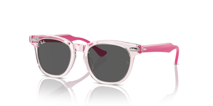 0RJ9098S - Ray - Ban Junior - (Transparent Pink) Dark Grey - 45 - 18 - 130 MM - Ardor Eyewear 8056262134399