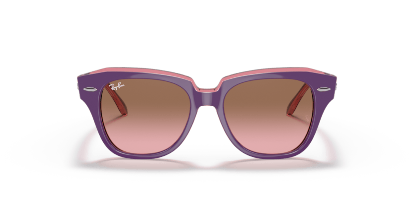 0RJ9186S - Ray - Ban Junior - (Violet On Transparent Pink) Pink Gradient Brown - 43 - 15 - 130 MM - Ardor Eyewear 8056597632560