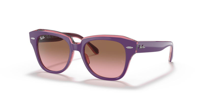 0RJ9186S - Ray - Ban Junior - (Violet On Transparent Pink) Pink Gradient Brown - 43 - 15 - 130 MM - Ardor Eyewear 8056597632560